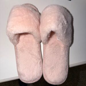 Cozy Pink Fuzzy Slippers